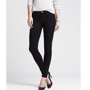 Banana Republic Midrise Skinny Ankle Jeans Black